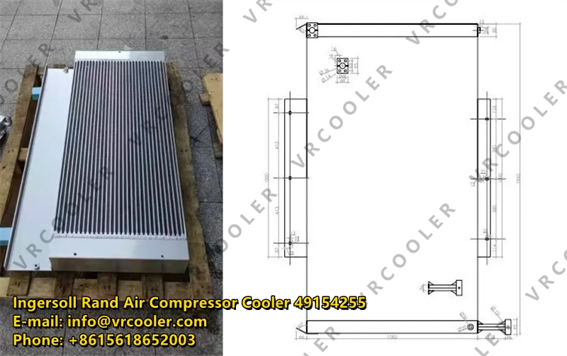 Ingersoll Rand Air Compressor Cooler 49154255 Ingersoll Rand Air Compressor Cooler 49154255